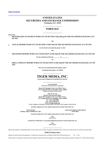 Thumbnail Fluent 20-F Annual Report 2013