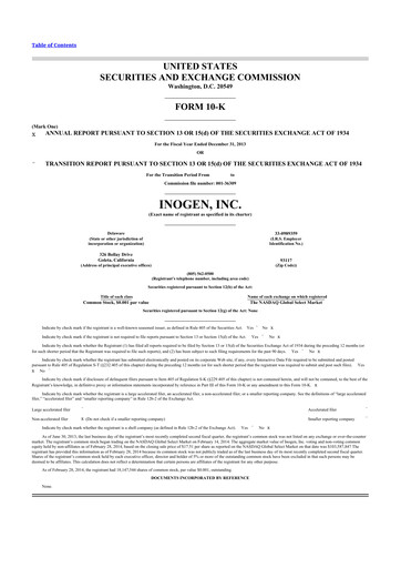 Thumbnail Inogen 10-K Annual Report 