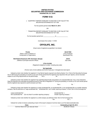 Thumbnail Artivion 10-Q Quarterly Report FY 