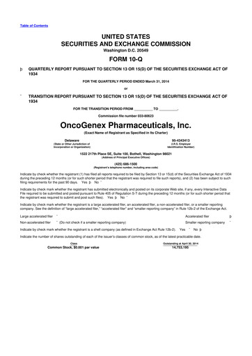 Vorschaubild Achieve Life Sciences
 10-Q Quartalsbericht 2014 