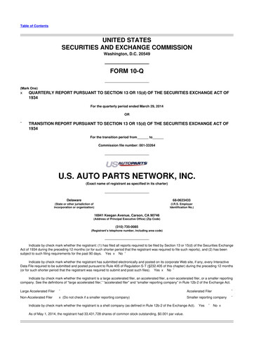 Thumbnail CarParts.com
 10-Q Quarterly Report FY 