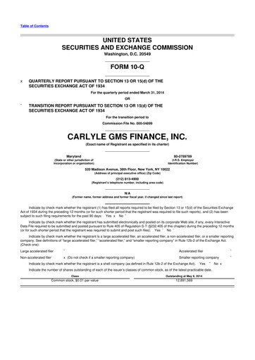 Thumbnail Carlyle Secured Lending 10-Q Quarterly Report FY 