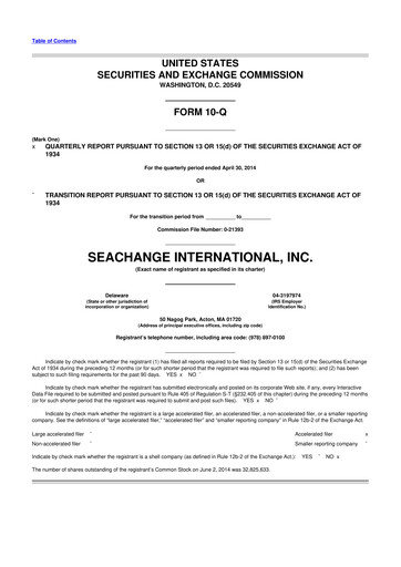 Thumbnail SeaChange International 10-Q Quarterly Report FY2015 