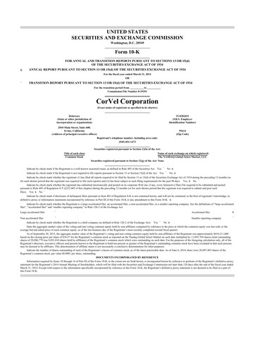 Thumbnail CorVel Corporation
 10-K Annual Report 2014