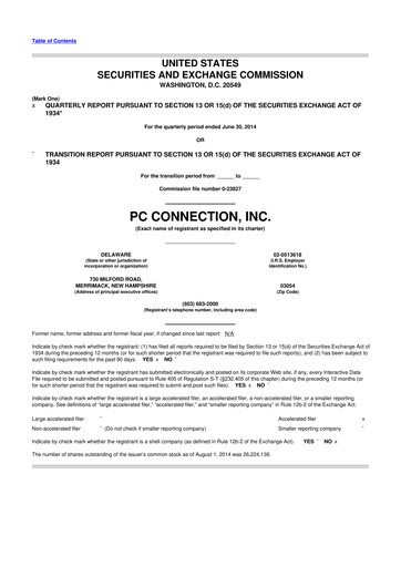 Thumbnail PC Connection
 10-Q Quarterly Report FY2014 