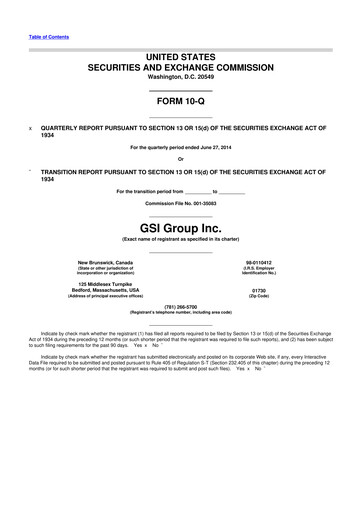 Miniature Novanta 10-Q Rapport trimestriel 2014 