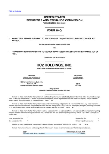 Thumbnail INNOVATE Corp. 10-Q Quarterly Report FY2014 