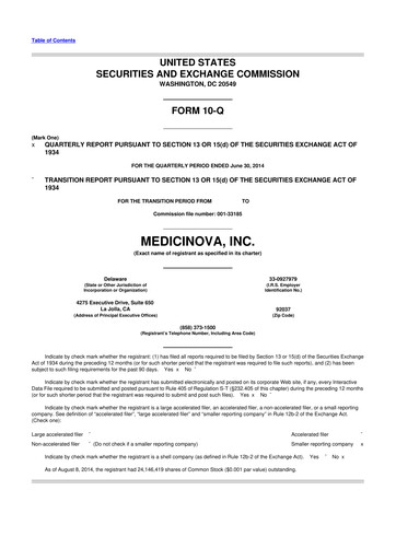 Thumbnail MediciNova 10-Q Quarterly Report FY 