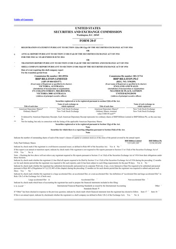 Thumbnail BHP Group 20-F Annual Report 