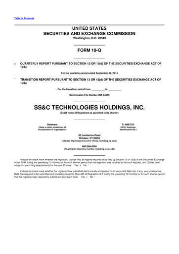Thumbnail SS&C Technologies
 10-Q Quarterly Report FY2014 