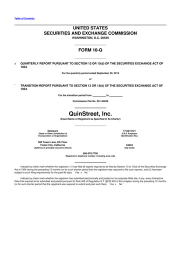 Thumbnail QuinStreet
 10-Q Quarterly Report FY 