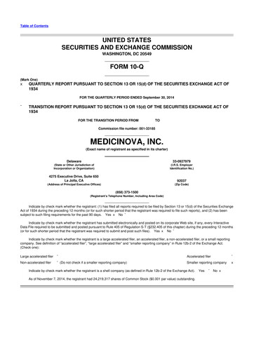 Thumbnail MediciNova 10-Q Quarterly Report FY 