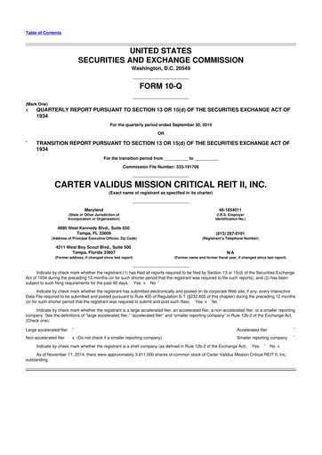 Thumbnail Sila Realty Trust 10-Q Quarterly Report FY2014 