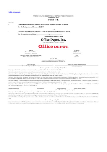 Thumbnail The ODP Corporation
 10-K Annual Report 2014