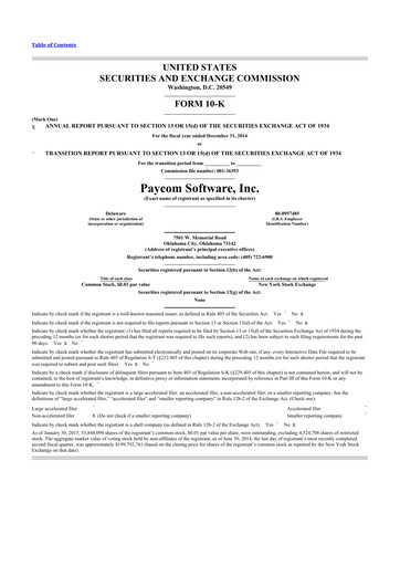 Thumbnail Paycom
 10-K Annual Report 2014