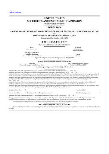 Thumbnail AMERISAFE 10-K Annual Report 2014