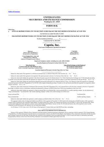 Vorschaubild Soleno Therapeutics 10-K Jahresbericht 2014