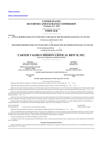 Thumbnail Sila Realty Trust 10-K Annual Report 2014