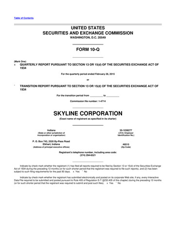 Thumbnail Champion Homes 10-Q Quarterly Report FY2015 