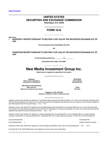 Thumbnail Gannett 10-Q Quarterly Report FY 