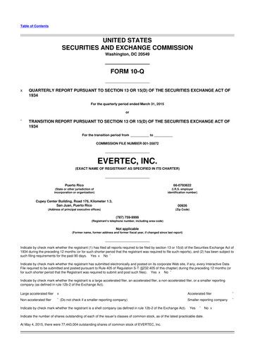 Thumbnail Evertec 10-Q Quarterly Report FY2015 