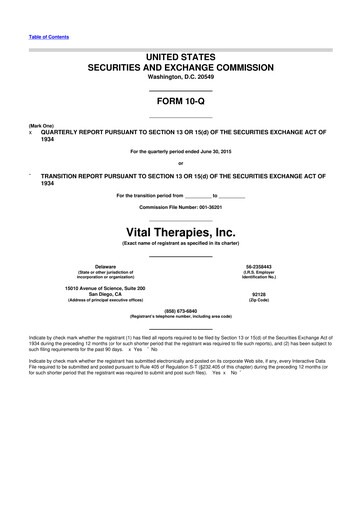 Thumbnail Immunic 10-Q Quarterly Report FY2015 