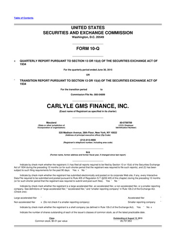 Thumbnail Carlyle Secured Lending 10-Q Quarterly Report FY 