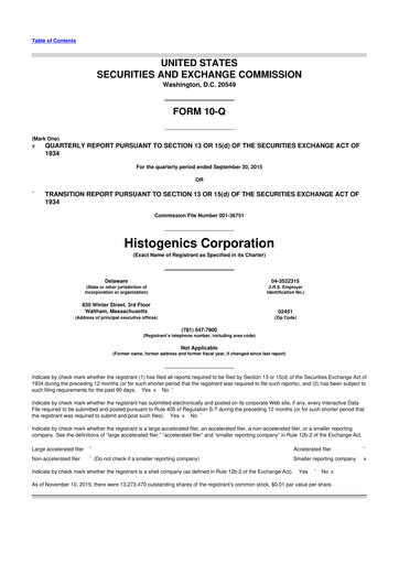 Vorschaubild Ocugen 10-Q Quartalsbericht 2015 