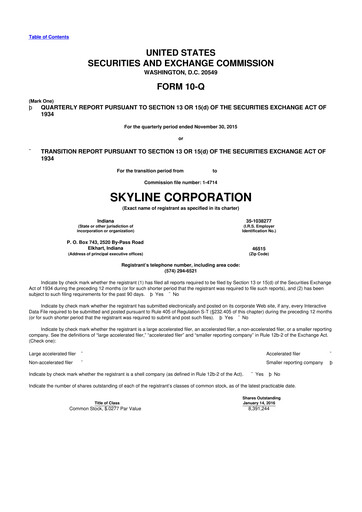 Thumbnail Champion Homes 10-Q Quarterly Report FY2016 