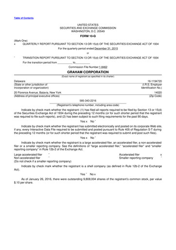 Thumbnail Graham Corporation
 10-Q Quarterly Report FY2016 