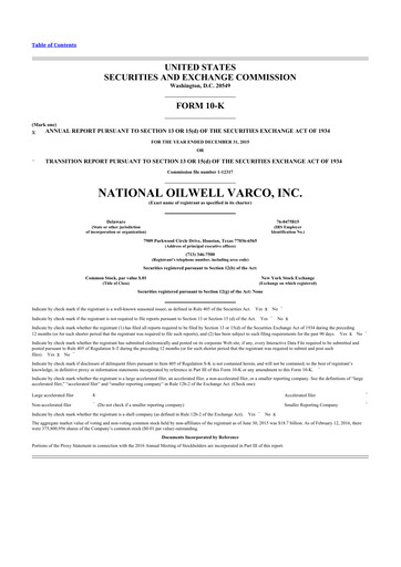 Thumbnail NOV 10-K Annual Report 2015