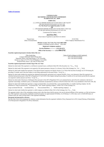 Thumbnail Howmet Aerospace
 10-K Annual Report 2015