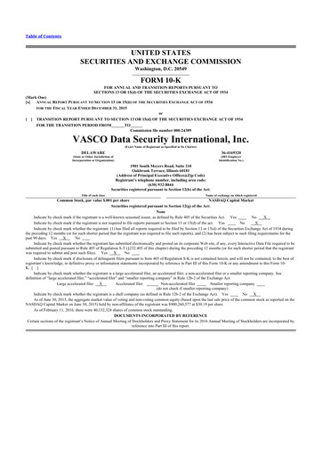 Thumbnail OneSpan 10-K Annual Report 2015