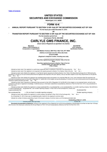 Thumbnail Carlyle Secured Lending 10-K Annual Report 