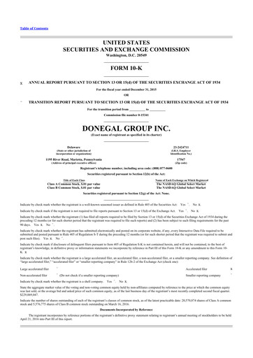Thumbnail Donegal Group 10-K Annual Report 2015