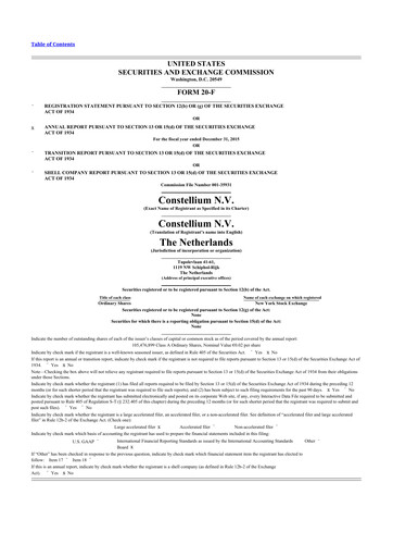 Thumbnail Constellium
 20-F Annual Report 