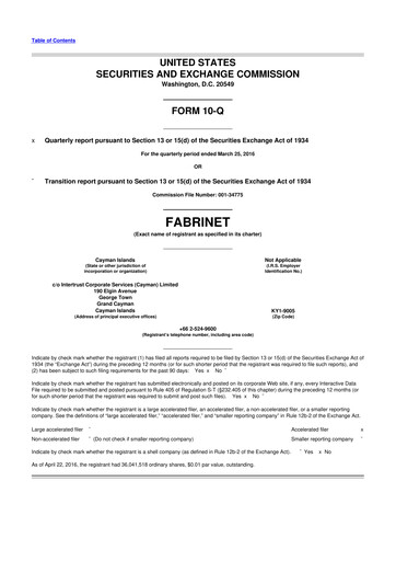 Thumbnail Fabrinet
 10-Q Quarterly Report FY2016 