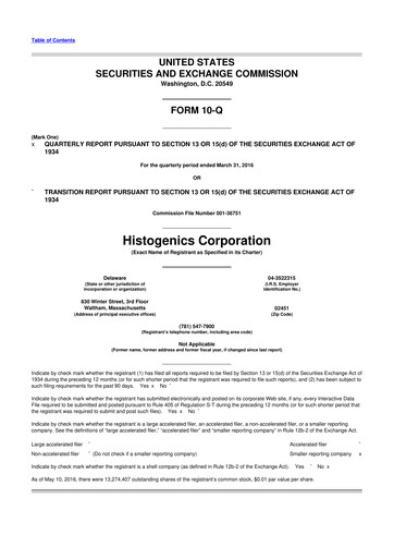 Vorschaubild Ocugen 10-Q Quartalsbericht 2016 