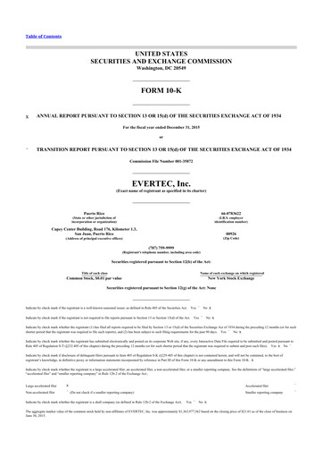 Thumbnail Evertec 10-K Annual Report 2015