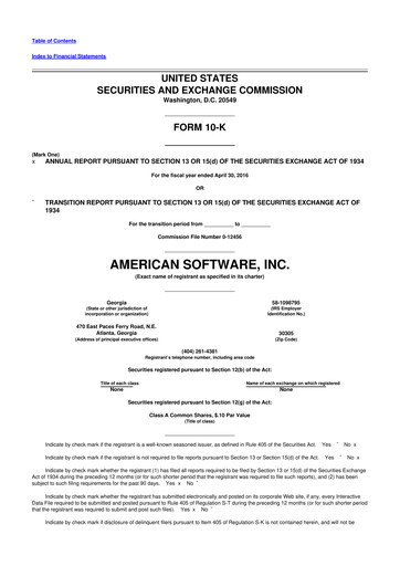 Thumbnail Logility Supply Chain Solutions 10-K Annual Report 2016