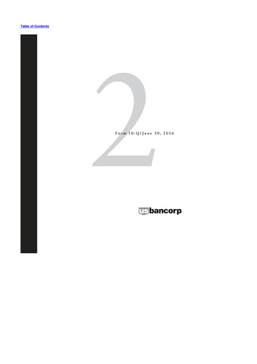 Thumbnail U.S. Bancorp 10-Q Quarterly Report FY2016 