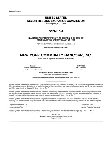 Thumbnail Flagstar Bank 10-Q Quarterly Report FY2016 