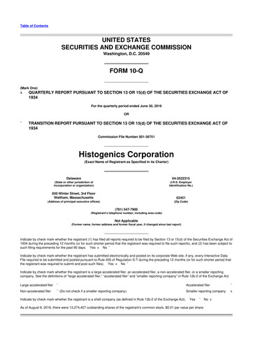 Vorschaubild Ocugen 10-Q Quartalsbericht 2016 