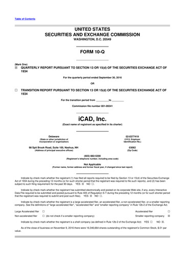 Thumbnail iCAD 10-Q Quarterly Report FY2016 