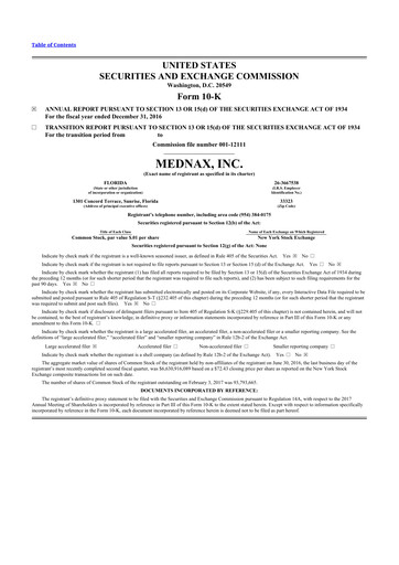 Thumbnail Pediatrix Medical Group 10-K Annual Report 2016