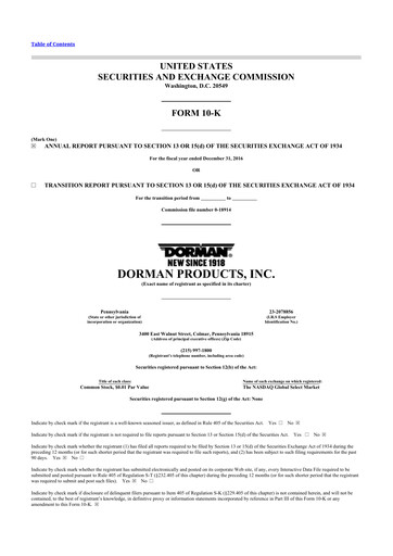 Thumbnail Dorman Products 10-K Annual Report 2016