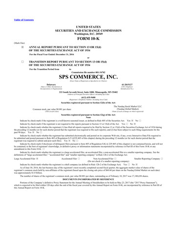 Thumbnail SPS Commerce
 10-K Annual Report 2016