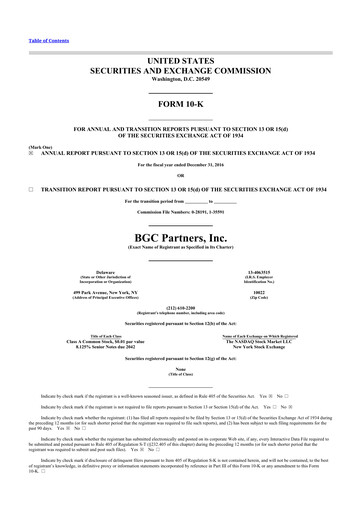 Thumbnail BGC Group
 10-K Annual Report 2016