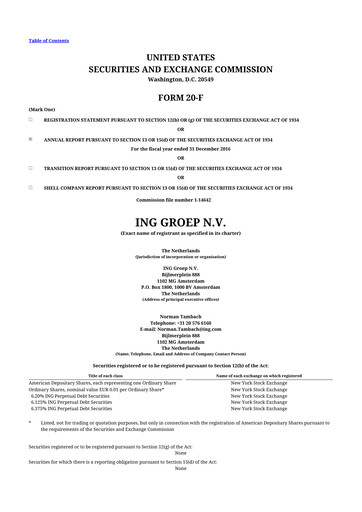 Miniature ING
 20-F Rapport annuel 