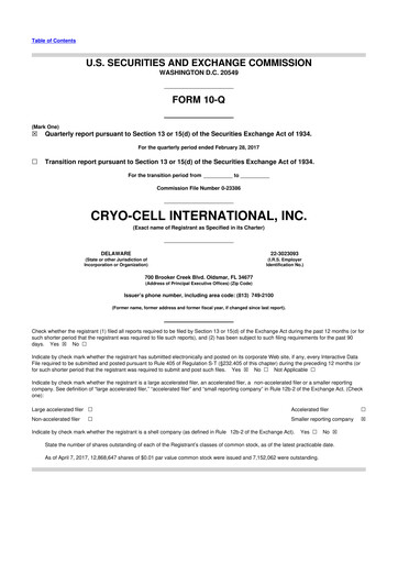 Thumbnail Cryo-Cell International 10-Q Quarterly Report FY2017 
